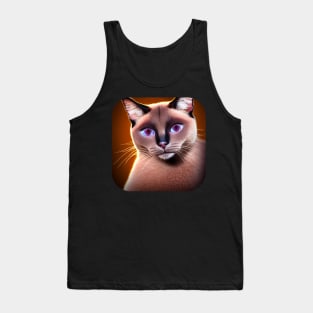 Siamese cat Tank Top